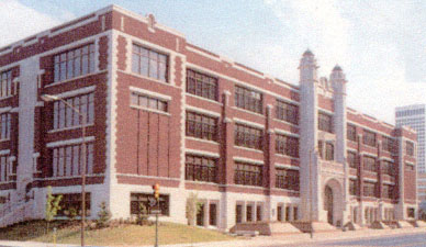 Central High School in 1917 at Opening, Sixth Street and Cincinnati Avenue, Tulsa, Oklahoma